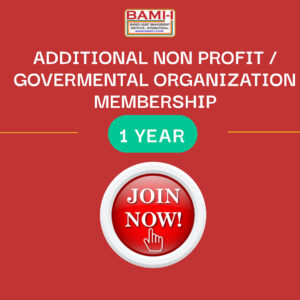 Additional Nonprofit/Governmental One Year BAMI-I Membership