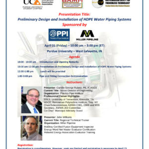 Preliminary Design and Installation of HDPE Water Piping Systems Registration